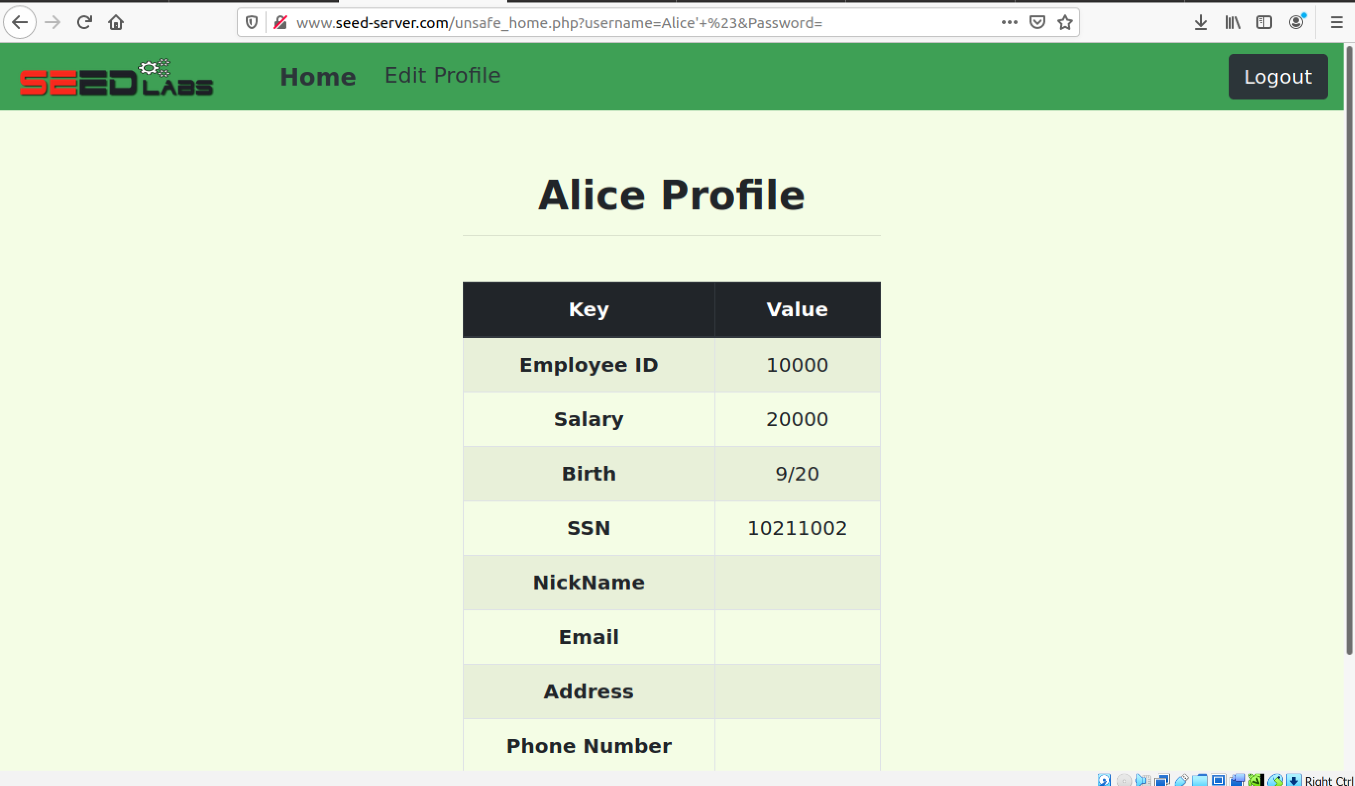 任务3.1登录Alice