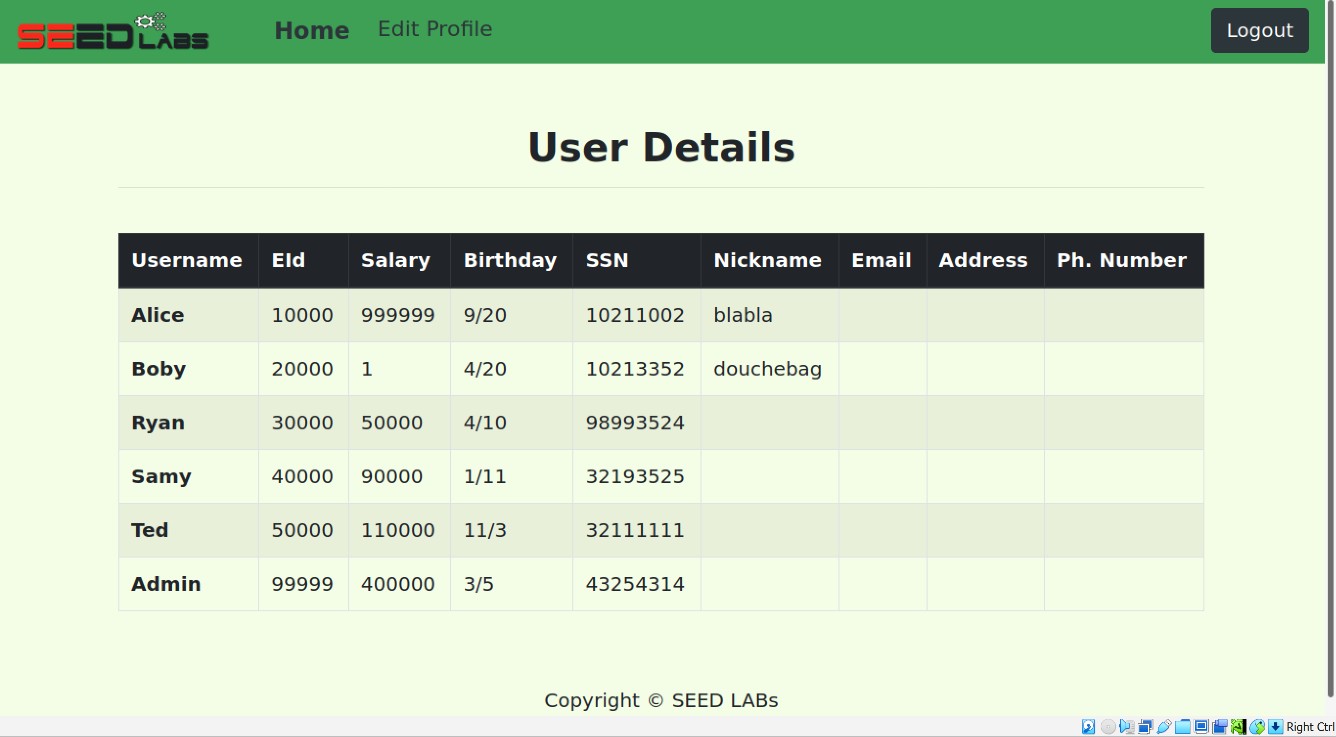 任务3.2查看Boby的薪水